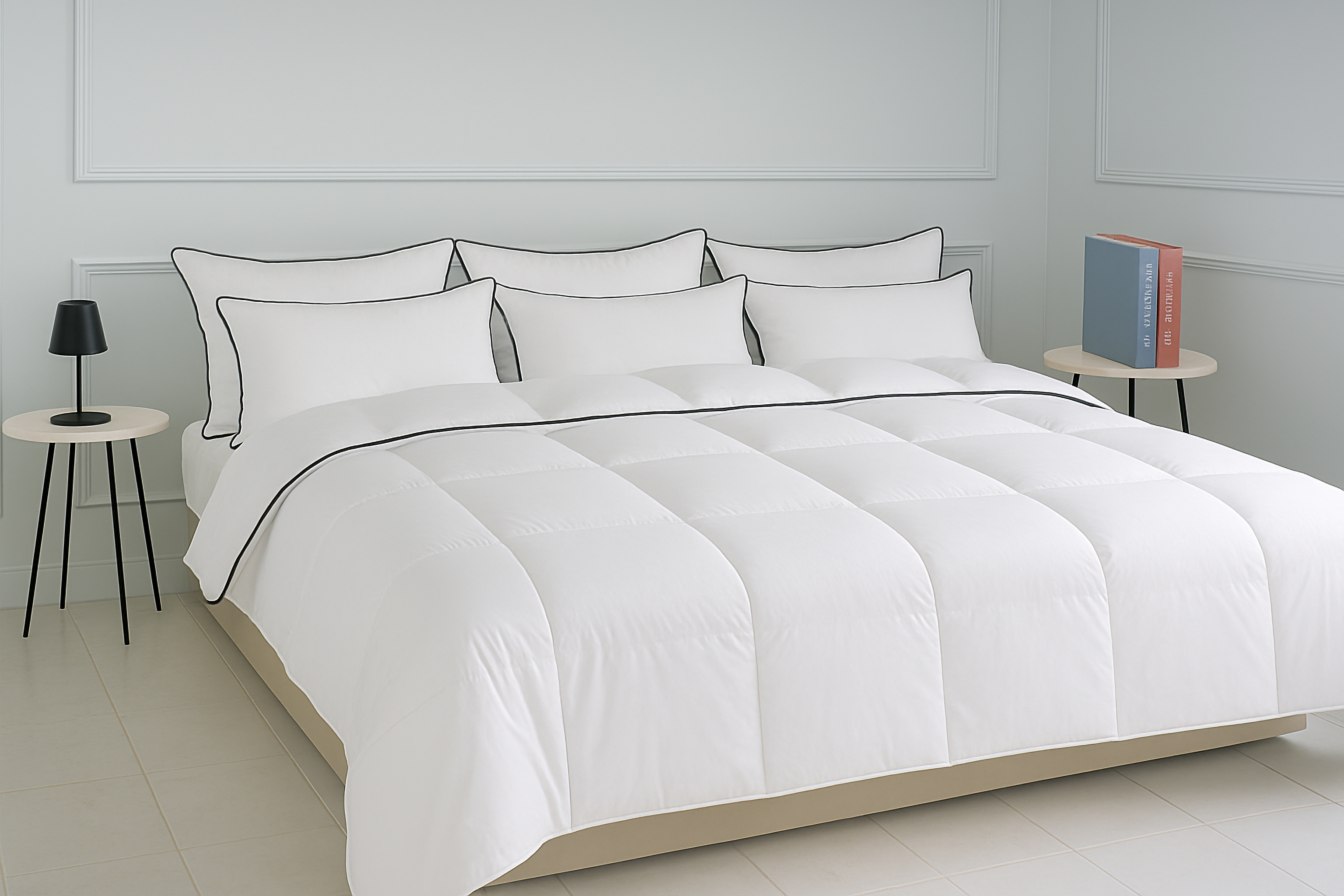 Duvet Feather Touch With Piping