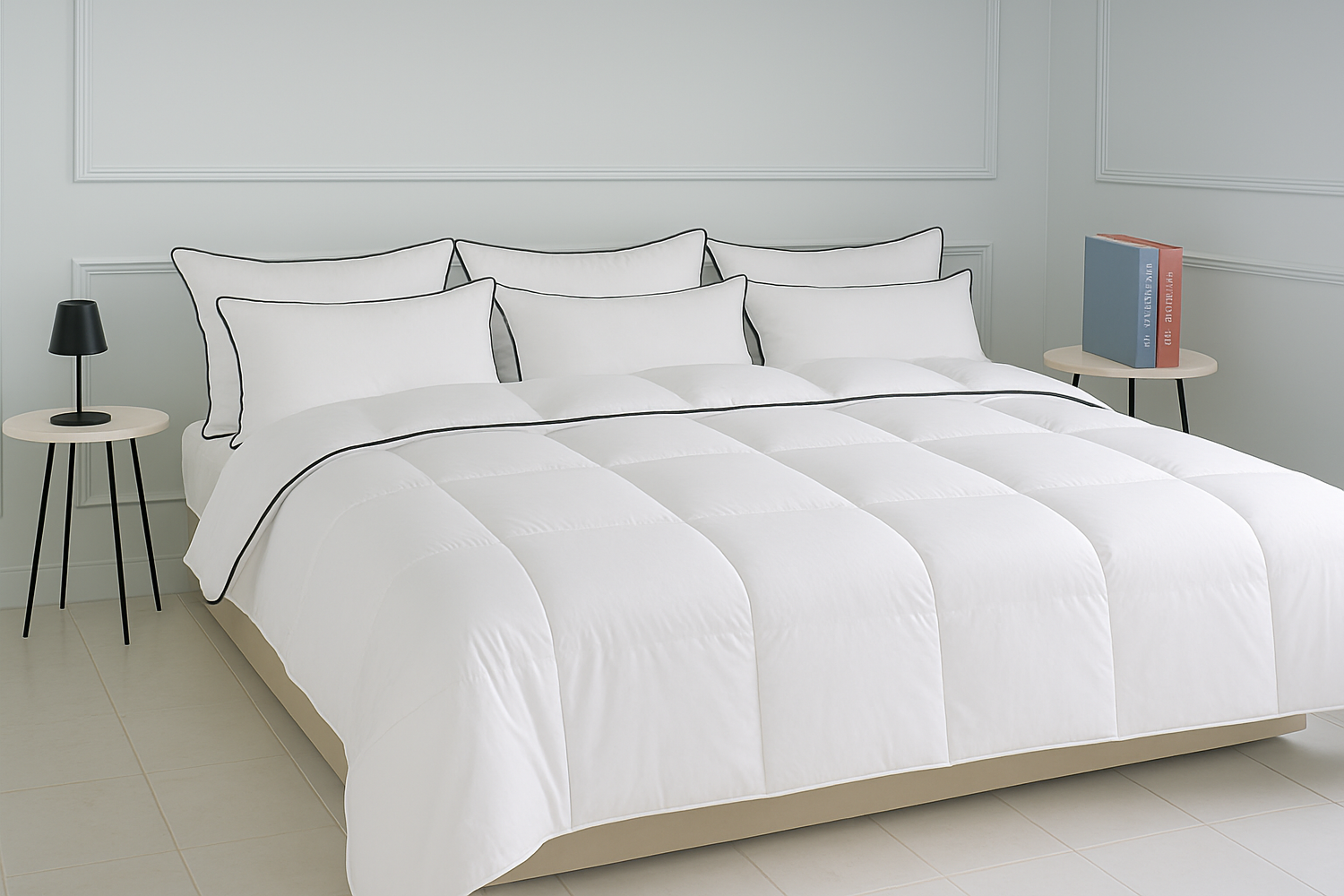 Duvet Feather Touch With Piping